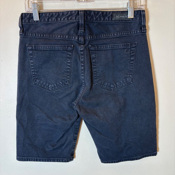 Alexa Chung for AG Adriano Goldschmied Washed Black Denim Shorts Size 27 - Picture 3 of 7